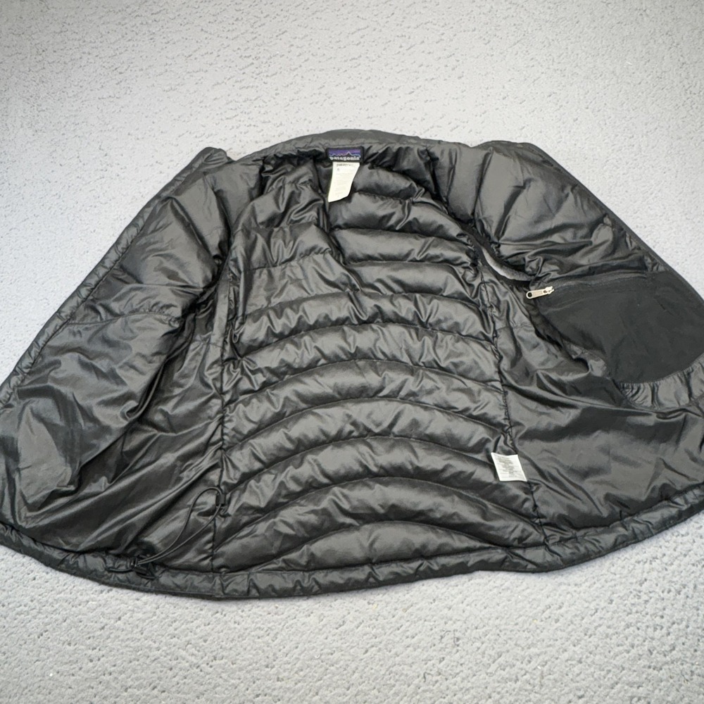 Patagonia Down Sweater Vest Womens Small Black Goose Puffer Hike 84627 Packable - Picture 3 of 11